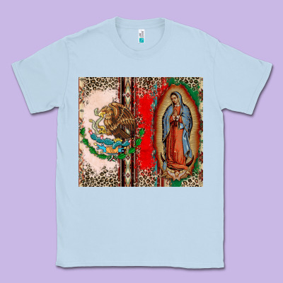 Virgin Mary Mexican Flag Classic Tee Designed By Cts Tumbler Store
