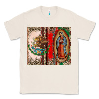 Natural Virgin Mary Mexican Flag Classic Tee - CTS Tumbler Store
