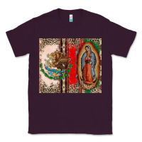 Plum Virgin Mary Mexican Flag Classic Tee - CTS Tumbler Store