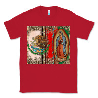 Red Virgin Mary Mexican Flag Classic Tee - CTS Tumbler Store