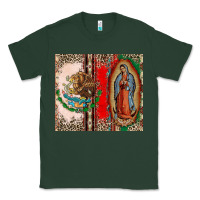 Sports Green Virgin Mary Mexican Flag Classic Tee - CTS Tumbler Store
