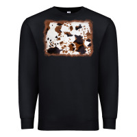 Black cowhide background Premium Sweatshirt - AdoDesignShop