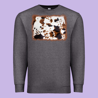 Cowhide Background Premium Sweatshirt Designed By Adodesignshop