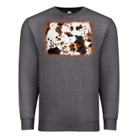 Charcoal Heather cowhide background Premium Sweatshirt - AdoDesignShop