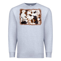 Heather Grey cowhide background Premium Sweatshirt - AdoDesignShop