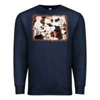 Navy cowhide background Premium Sweatshirt - AdoDesignShop
