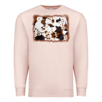 Pale Pink cowhide background Premium Sweatshirt - AdoDesignShop