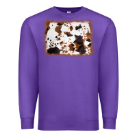 Purple cowhide background Premium Sweatshirt - AdoDesignShop