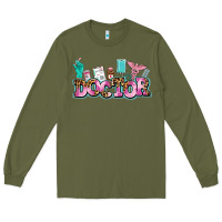 Army Green doctor Long Sleeve Tee - AdoDesignShop