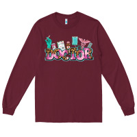 Burgundy doctor Long Sleeve Tee - AdoDesignShop