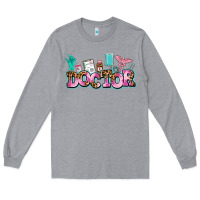 Heather Grey doctor Long Sleeve Tee - AdoDesignShop