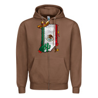 Chestnut mexican indiana Zipper Hoodie - CowhideDigitalArt