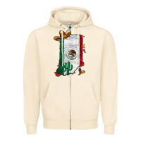 Sandshell mexican indiana Zipper Hoodie - CowhideDigitalArt