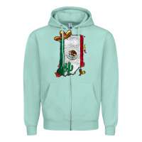 Mexican Indiana Zipper Hoodie | Teevron