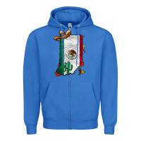True Royal mexican indiana Zipper Hoodie - CowhideDigitalArt