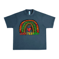 Midnight Navy juneteenth rainbow Urban Heavy Tee - Zillion Design Studio