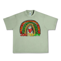 Oil Green juneteenth rainbow Urban Heavy Tee - Zillion Design Studio