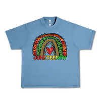 Pebble Blue juneteenth rainbow Urban Heavy Tee - Zillion Design Studio