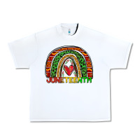 White juneteenth rainbow Urban Heavy Tee - Zillion Design Studio