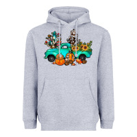 Heather Grey cactus pumpkin truck fall Heavyweight Hoodie - JahusDesignShop
