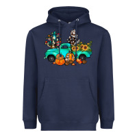 Navy cactus pumpkin truck fall Heavyweight Hoodie - JahusDesignShop