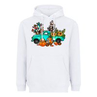 White cactus pumpkin truck fall Heavyweight Hoodie - JahusDesignShop