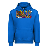 Cobalt Mardi Gras love dog paw Urban Hoodie - BundleAndBundleShop