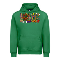 Emerald Mardi Gras love dog paw Urban Hoodie - BundleAndBundleShop