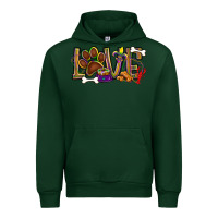 Forest Green Mardi Gras love dog paw Urban Hoodie - BundleAndBundleShop
