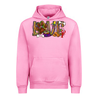 Fuchsia Pink Mardi Gras love dog paw Urban Hoodie - BundleAndBundleShop