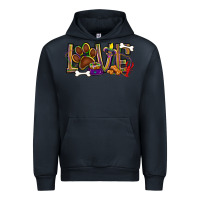 Navy Mardi Gras love dog paw Urban Hoodie - BundleAndBundleShop