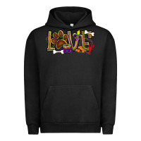 Pigment Black Mardi Gras love dog paw Urban Hoodie - BundleAndBundleShop