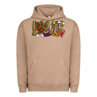 Pigment Burro Mardi Gras love dog paw Urban Hoodie - BundleAndBundleShop
