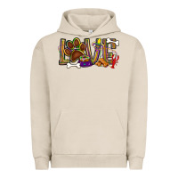 Pigment French Oak Mardi Gras love dog paw Urban Hoodie - BundleAndBundleShop
