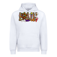 White Mardi Gras love dog paw Urban Hoodie - BundleAndBundleShop