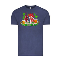 Vintage Denim st. patricks day roosters lets get lucked up Vintage Tee - RanaPortraitStore