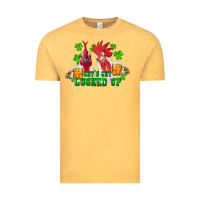 Vintage Mustard st. patricks day roosters lets get lucked up Vintage Tee - RanaPortraitStore