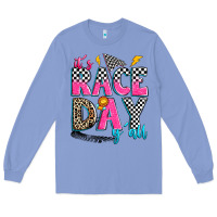 Colony Blue it's race day y'all Long Sleeve Tee - Zillion Design Studio