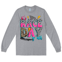 Heather Grey it's race day y'all Long Sleeve Tee - Zillion Design Studio