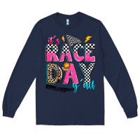 Navy it's race day y'all Long Sleeve Tee - Zillion Design Studio