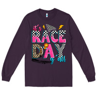 Plum it's race day y'all Long Sleeve Tee - Zillion Design Studio