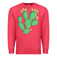 Cardinal texas prickly pear cactus Premium Sweatshirt - Artiststas