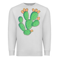 Dove Grey texas prickly pear cactus Premium Sweatshirt - Artiststas