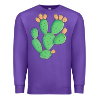 Purple texas prickly pear cactus Premium Sweatshirt - Artiststas