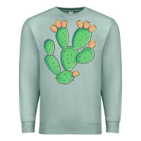 Seafoam texas prickly pear cactus Premium Sweatshirt - Artiststas