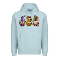 Blue Mist hallothanksmas gnome Premium Hoodie - AdoDesignShop