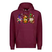Burgundy hallothanksmas gnome Premium Hoodie - AdoDesignShop
