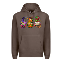 Coffee hallothanksmas gnome Premium Hoodie - AdoDesignShop