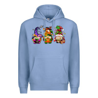 Colony Blue hallothanksmas gnome Premium Hoodie - AdoDesignShop