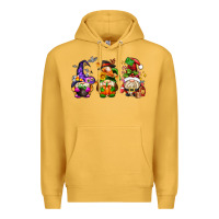 Mustard hallothanksmas gnome Premium Hoodie - AdoDesignShop